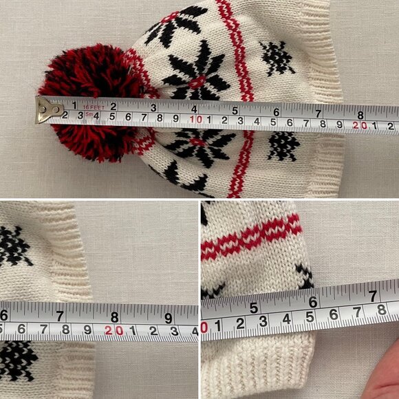 Carters Baby Infant Child Cotton Winter Hat 0 to 3 M Snowflake Pattern Lined - Picture 8 of 8